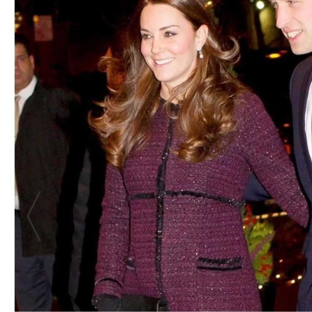 Seraphine Marina Sparkle Tweed Coat - ASO Kate Middleton Size 6 - Picture 1 of 8